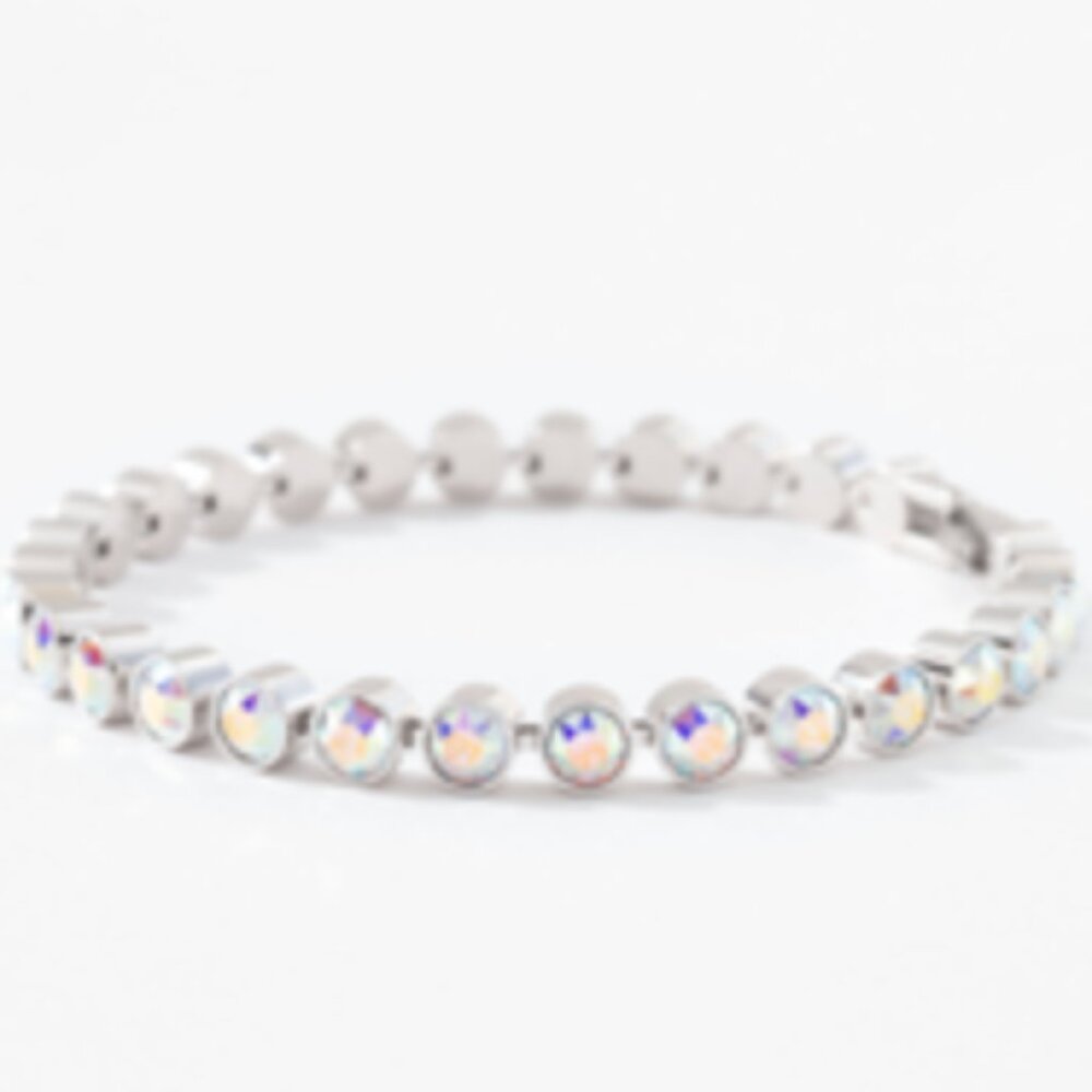 Mini Ice Bracelet, Touchstone Crystal by Swarovski